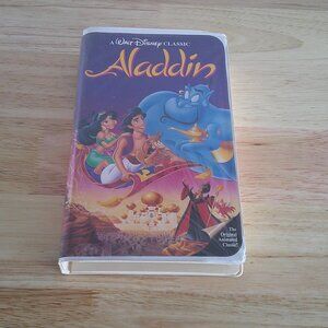 Aladdin (VHS, 1993) Walt Disney Classic Black Diamond Edition - RARE VHS 1662